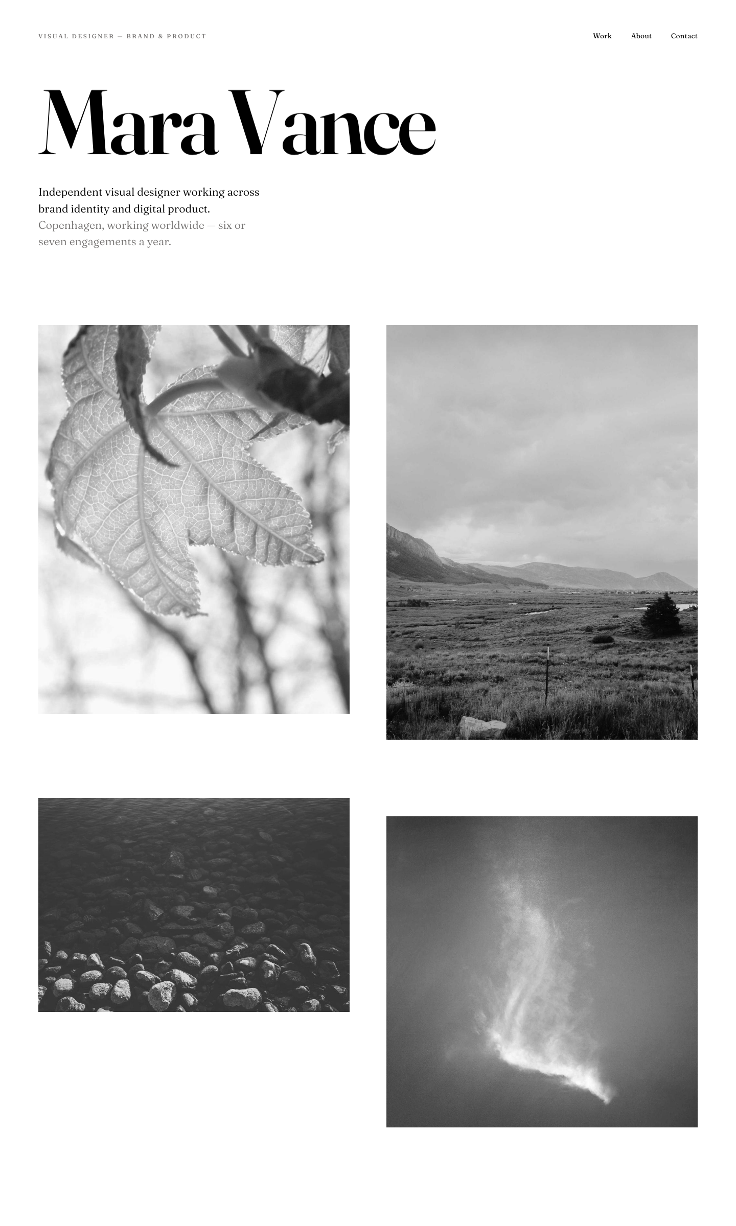 Mara Vance — Designer — built by a Nova site prompt
