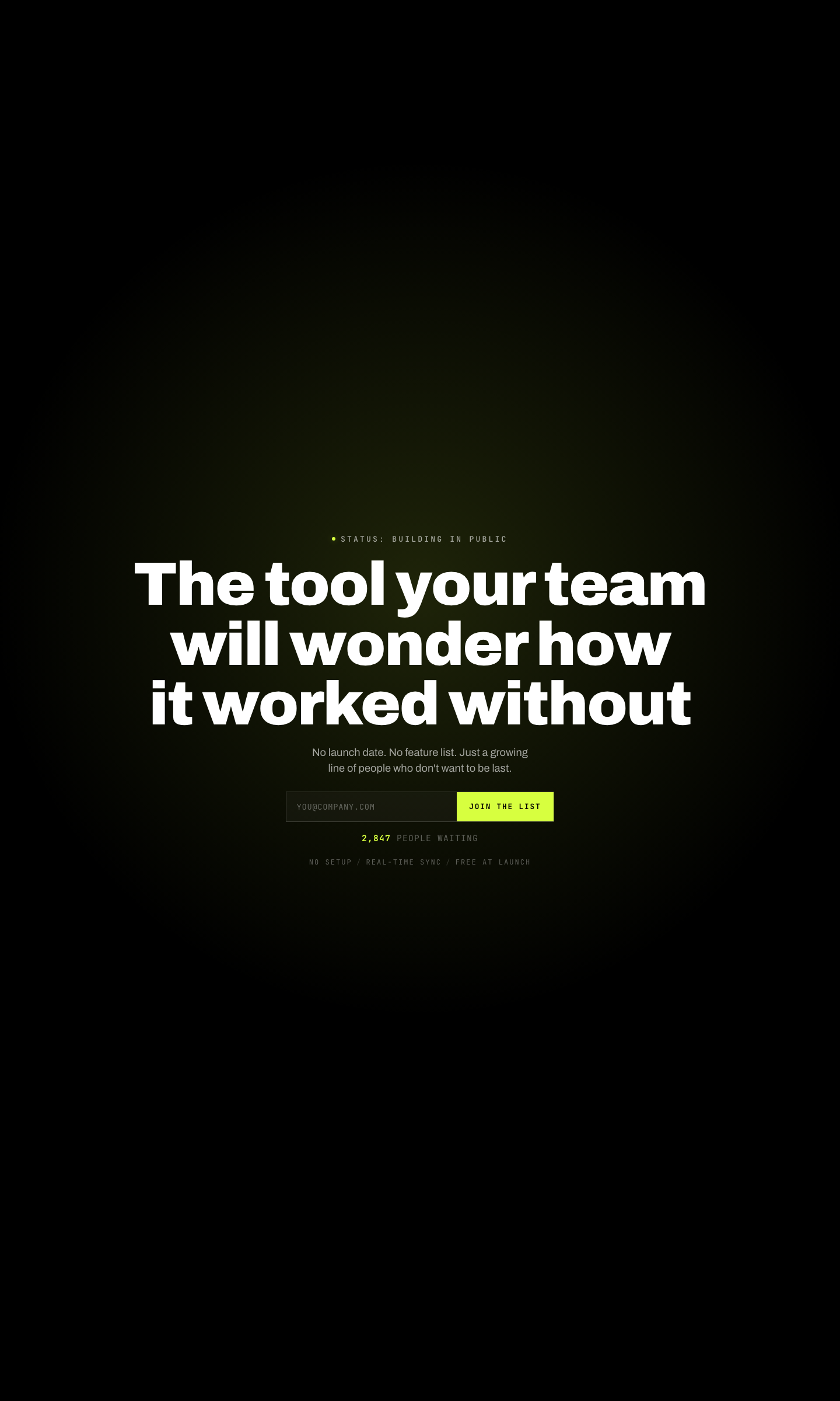 LaunchList — built by a Nova site prompt