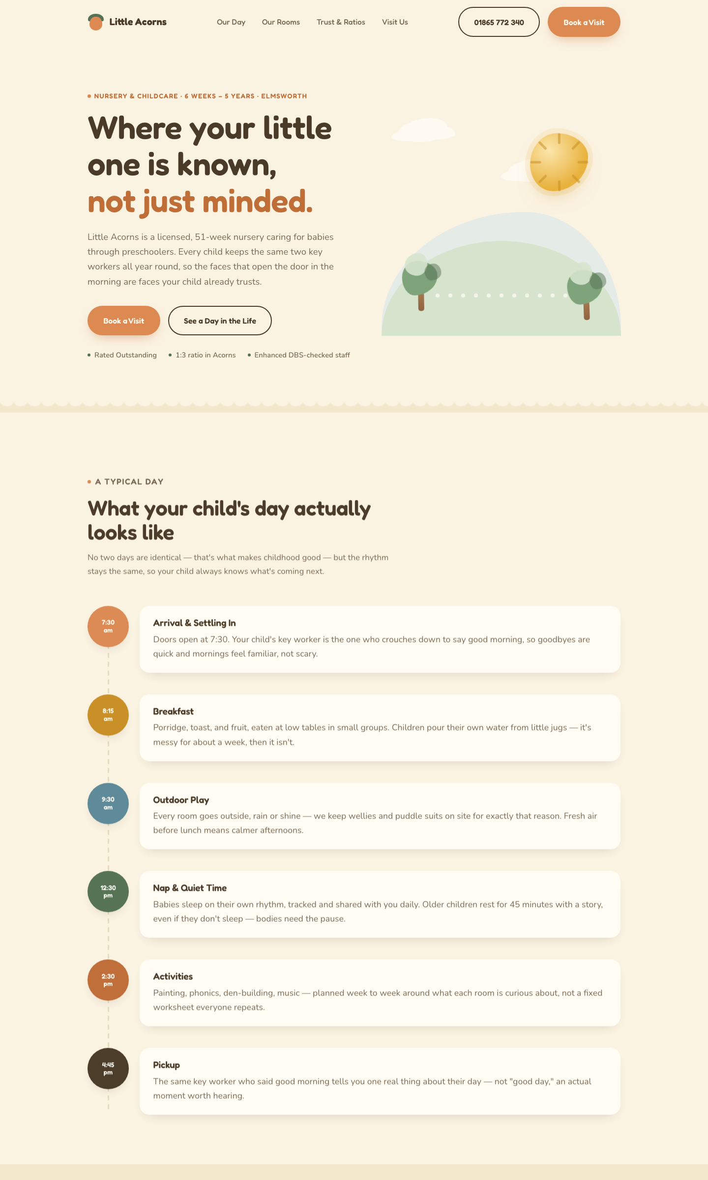 Little Acorns — built by a Nova site prompt