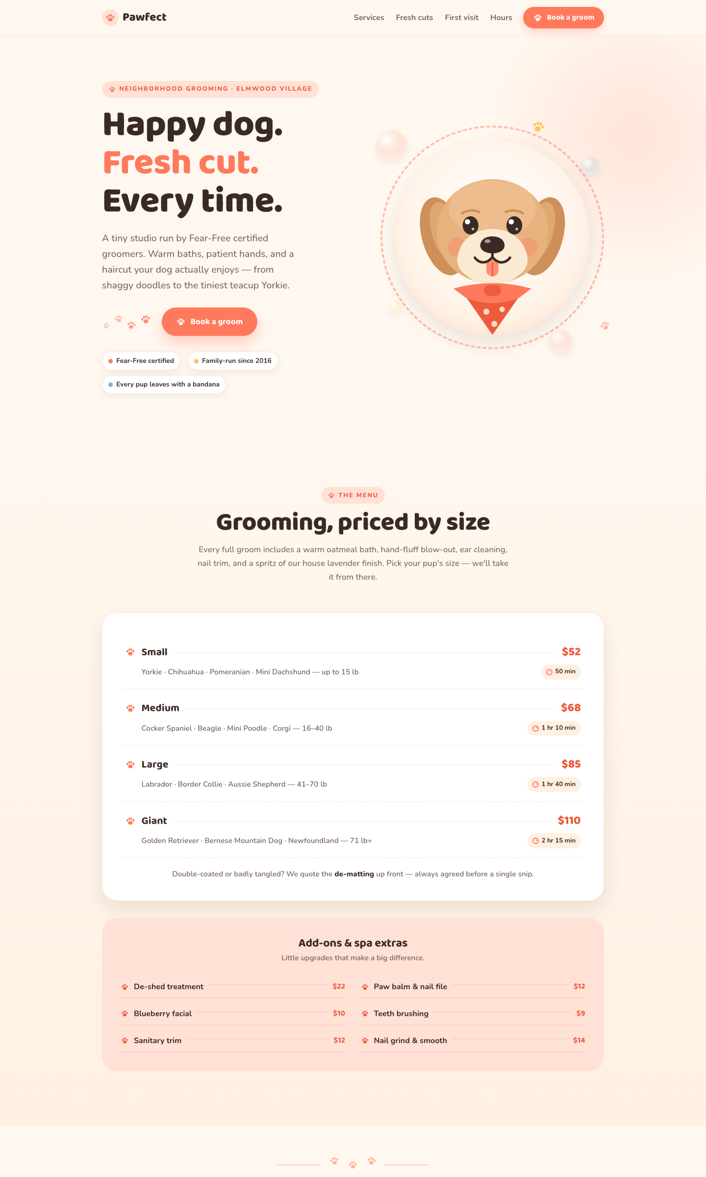 Pawfect — built by a Nova site prompt