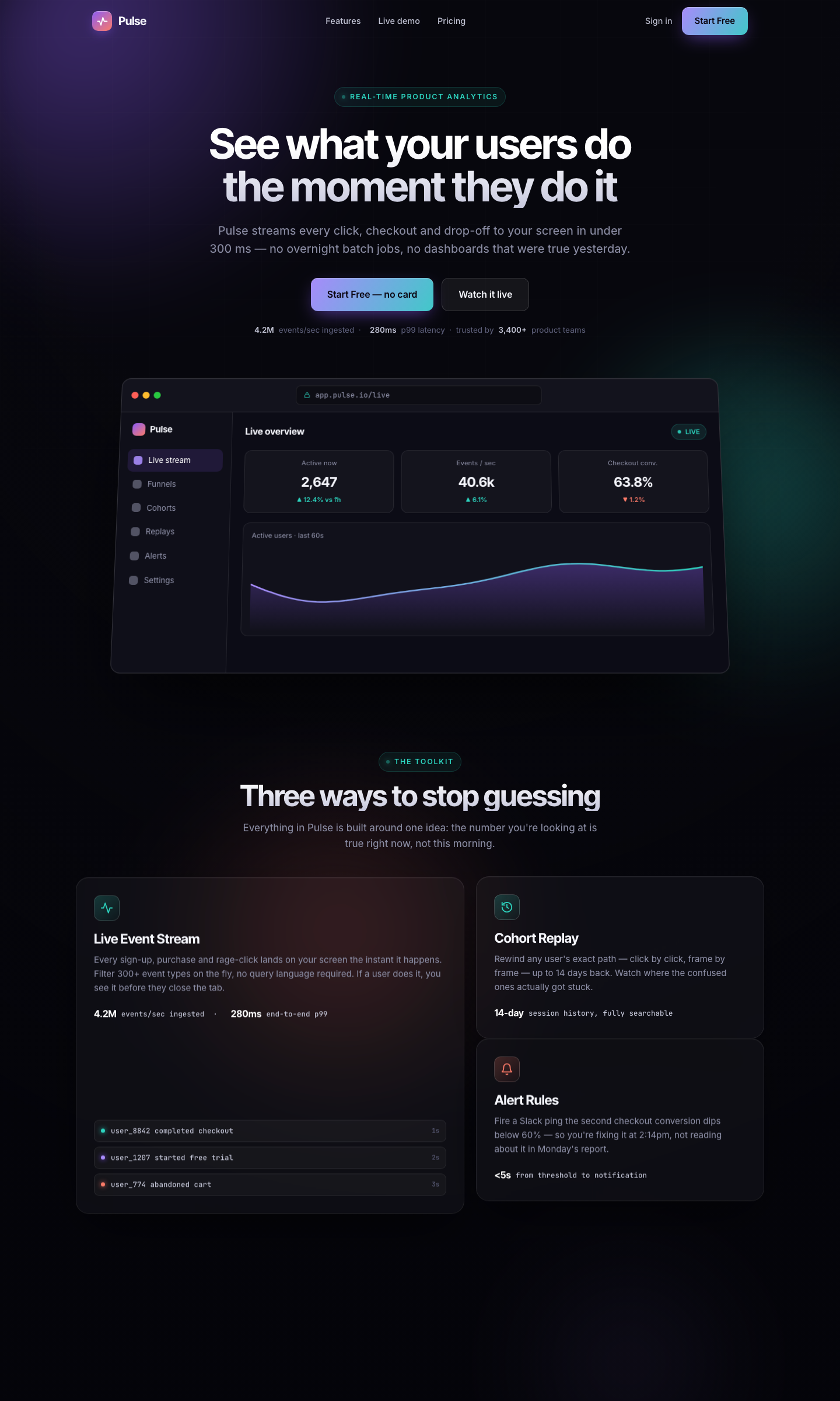 Pulse — built by a Nova site prompt