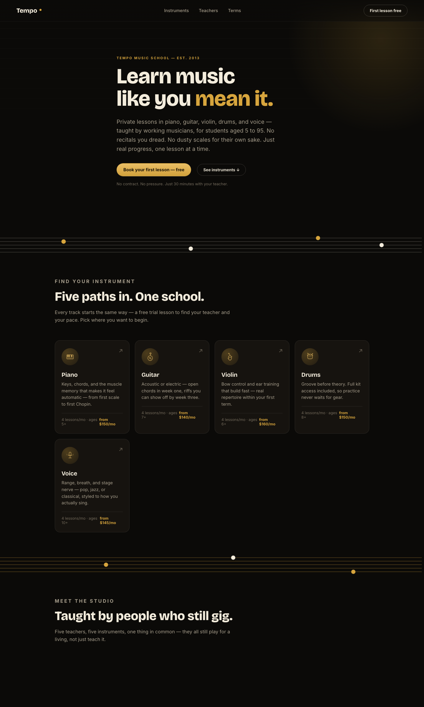 Tempo — built by a Nova site prompt