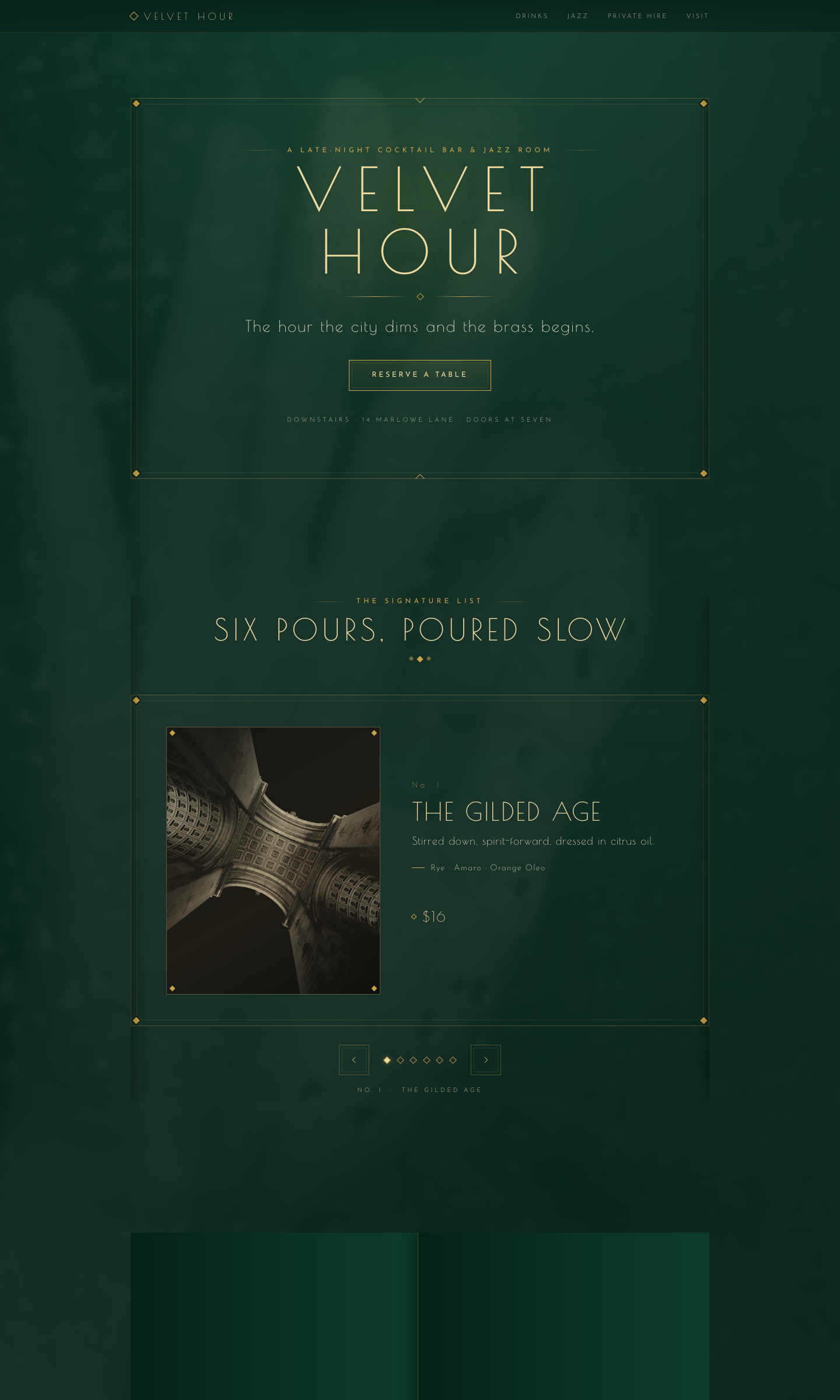 Velvet Hour — built by a Nova site prompt